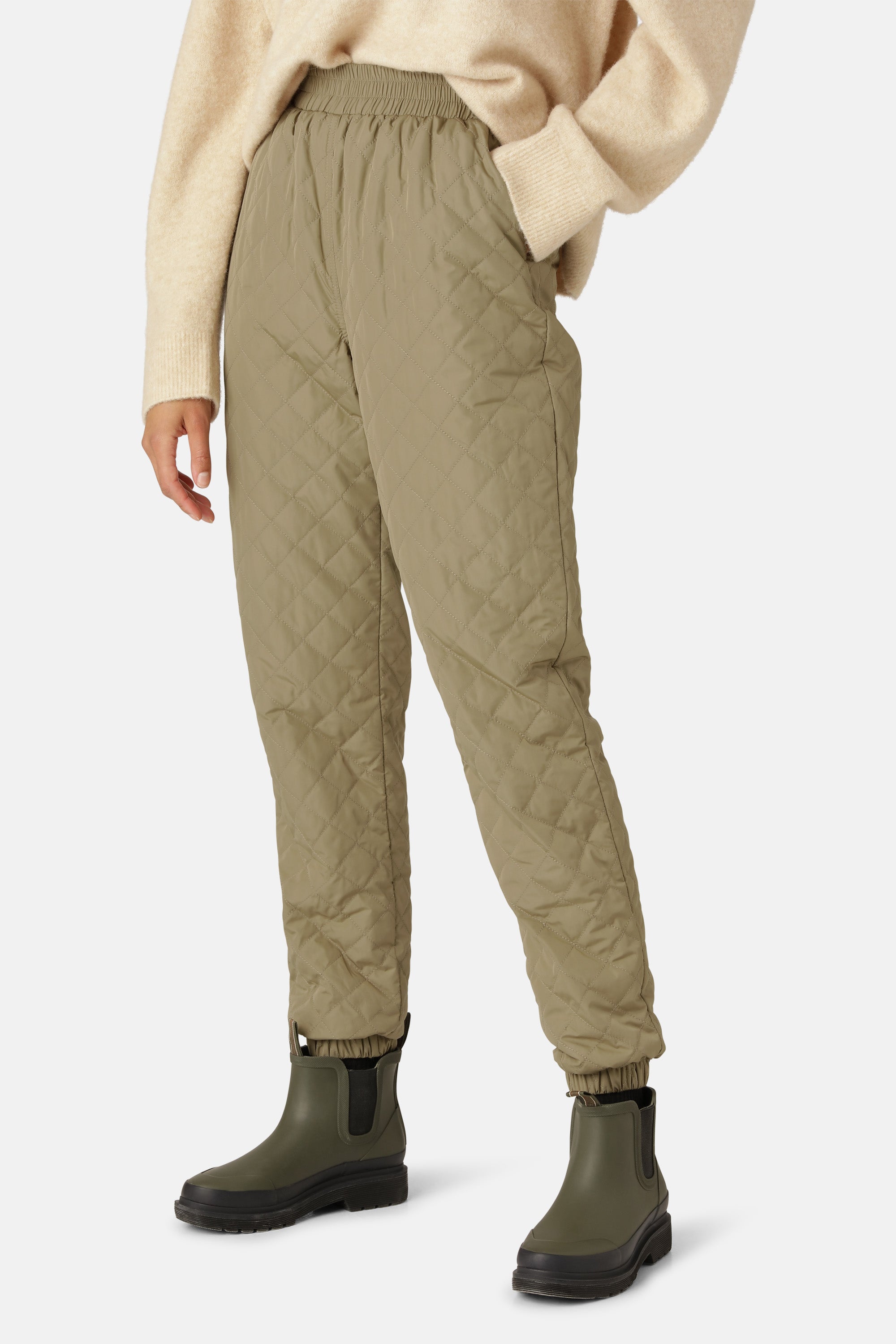 Ilse Jacobsen Hornbæk Outerwear Quilt Pants Trousers 457 Sage